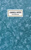 Cornell Notes Notebook: Pretty texture sky blue Cornell Note Paper Notebook. Cute Girly Large College Ruled Medium Lined Journal Note Taking System for School and Universit