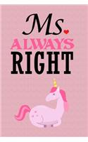 Ms. Always Right Unicorn