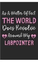 As A Matter Of Fact The World Does Revolve Around My LabPointer: Lined Journal, 120 Pages, 6 x 9, LabPointer Dog Gift Idea, Black Matte Finish (As A Matter Of Fact The World Does Revolve Around My LabPointer Journ