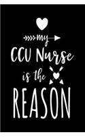 My CCU Nurse Is The Reason: Blank Lined Notebook Journals