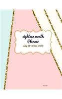 Eighteen Month Planner Plum Gold: 2018-2019 Planner, July 2018 - December 2019, The Best 18 Months Planner to Accomplish your goals, Boost Productivity, Happiness and Time Management