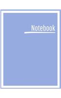 Notebook: College Ruled, Lined, Notebook for School, Work, 1 Subject, Periwinkle, Soft Cover
