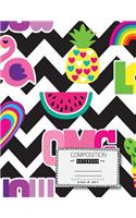 Quad ruled College ruled Composition notebook