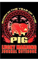Born in the Year of the Pig Lucky Mahjong Journal Notebook