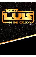 The Best Luis in the Galaxy: Isometric Dot Paper Drawling Notebook Feature 120 Pages 6x9
