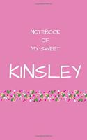 Notebook of my sweet Kinsley
