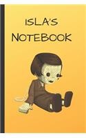 Isla's Notebook: Doll Writing 120 Pages Notebook Journal - Small Lined (6 X 9 )