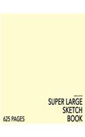 Lemon Chiffon Super Large Sketchbook: Big Softcover Sketchbook, 625 Pages, Giant Sketchbook, Large Sketchbook for Drawing