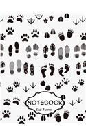 Notebook Journal Footprints