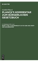 Sachenrecht. §§ 1113-1296 Und Wort- Und Sachregister