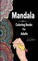 Mandala Coloring Books For Adults: Beautiful Individual Mandala Designs - Detailed Drawings For Adult Relaxation & Mindfulness & Stress Relief (Adult Coloring Books Collection)