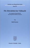 Die Abstraktheit Der Vollmacht