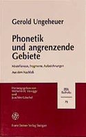 Phonetik Und Angrenzende Gebiete