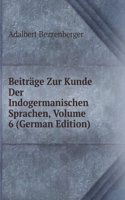 Beitrage Zur Kunde Der Indogermanischen Sprachen, Volume 6 (German Edition)