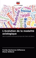 L'évolution de la modalité axiologique