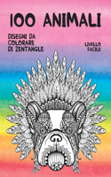 Disegni da colorare di Zentangle - Livello facile - 100 Animali