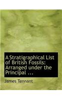 A Stratigraphical List of British Fossils