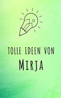 Tolle Ideen von Mirja: Kariertes Notizbuch mit 5x5 Karomuster für deinen Vornamen