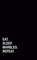 Eat Sleep Marbles Repeat: Appointment Book 4 Columns(2 Appointment Book 4 Columns)