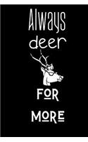 Always deer for more