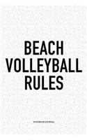 Beach Volleyball Rules