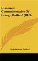 Discourse Commemorative of George Duffield (1883)