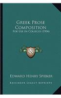 Greek Prose Composition