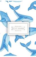 Bullet Journal Beyond the Soul: Little Cute Blue Whale Journal - 130 Dot Grid Pages - High Inspiring Creative Design Idea