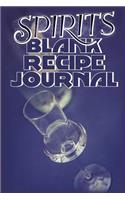 Spirits Blank Recipe Journal