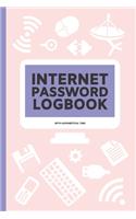 Internet Password Logbook with Alphabetical Tabs