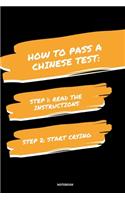 Notebook How to Pass a Chinese Test