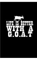Life is better with a goat: Food Journal - Track your Meals - Eat clean and fit - Breakfast Lunch Diner Snacks - Time Items Serving Cals Sugar Protein Fiber Carbs Fat - 110 pag
