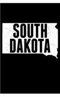 South Dakota Map: A Journal, Notepad, or Diary to write down your thoughts. - 120 Page - 6x9 - College Ruled Journal - Writing Book, Personal Writing Space, Doodle, N