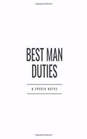 Best Man Duties & Speech Notes