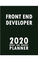 Front End Developer 2020 Weekly and Monthly Planner