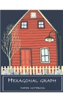 Hexagonal graph paper notebook: 1/4 inch Hexagons Graph Paper Notebooks 120 Pages Large Print 8.5" x 11"