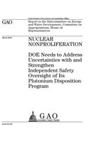 Nuclear nonproliferation