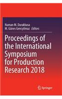 Proceedings of the International Symposium for Production Research 2018