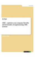 CRM - optimize your company: Benefits and downsides of implementing CRM systems(English)