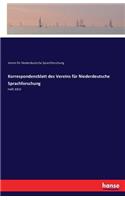 Korrespondenzblatt des Vereins für Niederdeutsche Sprachforschung