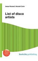 List of Disco Artists
