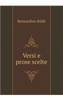 Versi e prose scelte: (Italian)