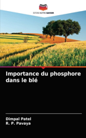 Importance du phosphore dans le blé
