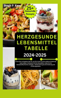 Herzgesunde Lebensmittel Tabelle 2024-2025: Lernen Sie und beziehen Sie ein, was Sie in einer herzfreundlichen Ernährung essen sollten: Verbessern Sie Ihre Gesundheit, indem Sie die Ballaststo