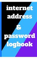 internet address and password logbook
