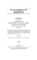 Protocol on Persistent Organic Pollutants (POPs) Implementation Act