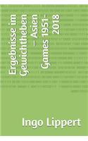Ergebnisse im Gewichtheben - Asien Games 1951-2018