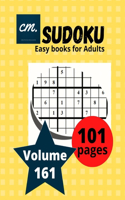 Sudoku easy Books for Adults: Large Print puzzle magazine Volume 161