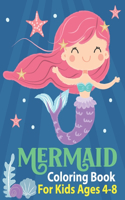 Mermaid Coloring Book for Kids Ages 4-8