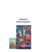 1.Flutter and fins adult coloring book